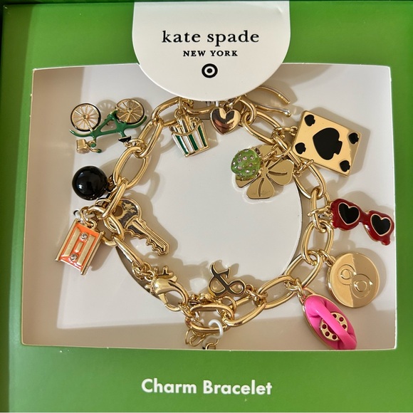 Kate Spade x Target NIB Mixed Novelty Chunky Charm Bracelet - Picture 4 of 13